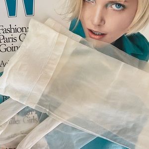 70s Vintage Stockings Seamed Pinup Burlesque White Back Seams & Satin Case Gift